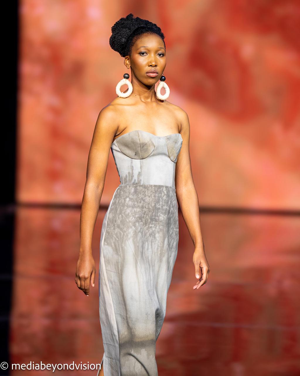 Corseted Denim Dress